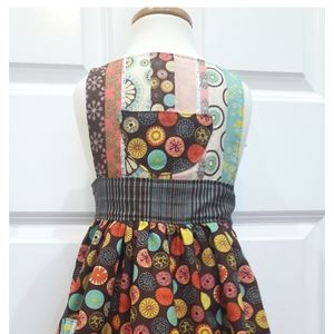 girls apron, fall apron, kids apron, 3-6 year olds